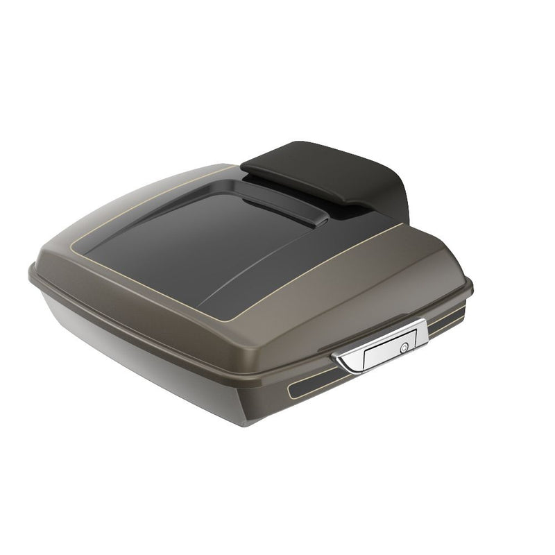 Advanblack Custom Two Tone Razor Rear Tour Trunk Pack For '97-'26 Harley Touring