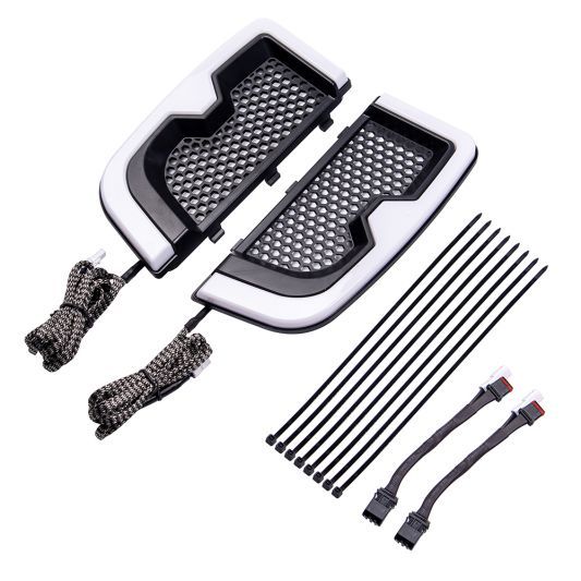Advanblack Lower Fairings Switchback Flare LED Lights With Grills