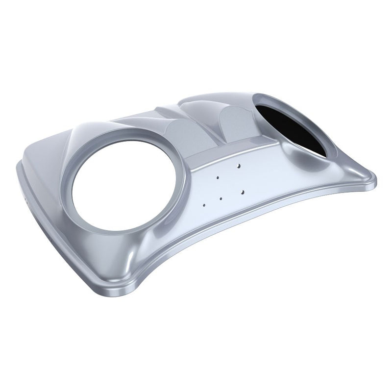 Advanblack Dual 8'' Speaker Lids for Advanblack / OEM Harley Rushmore Razor, Chopped & King Rear Tour Trunk Pack