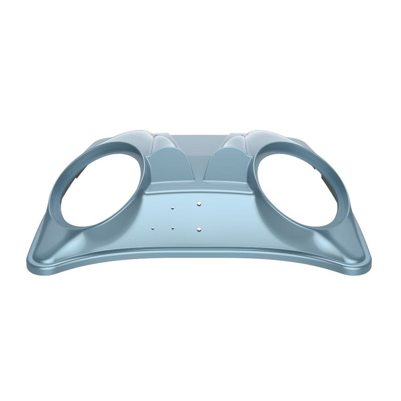 Advanblack Dual 8'' Speaker Lids for Advanblack / OEM Harley Rushmore Razor, Chopped & King Rear Tour Trunk Pack