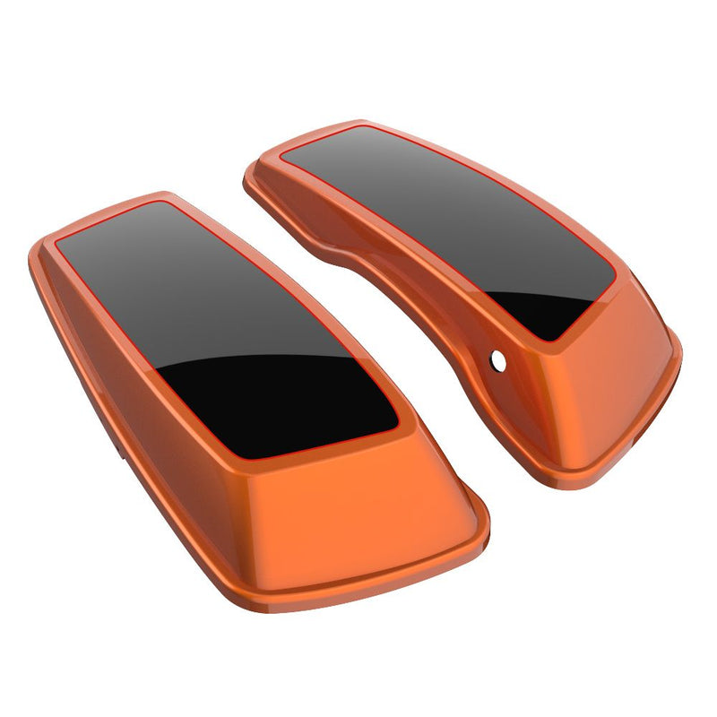 Advanblack Custom Two Tone Standard Normal Saddlebag Lids for 2014-2023 Harley Davidson Touring