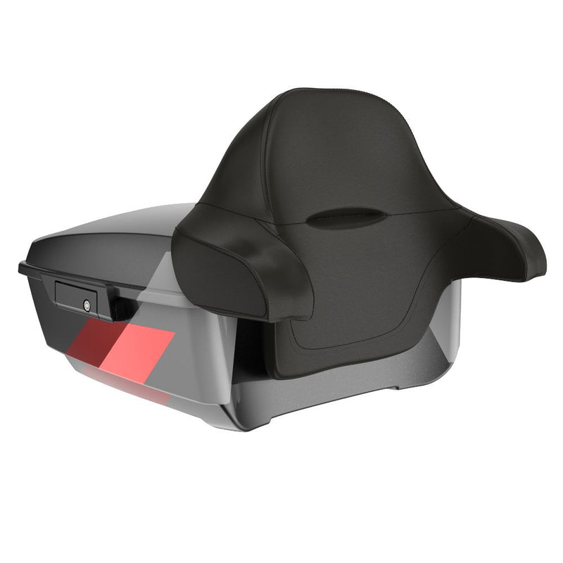 Advanblack King Rear Tour Trunk Pack For  '97-'26 Harley Touring / Softail