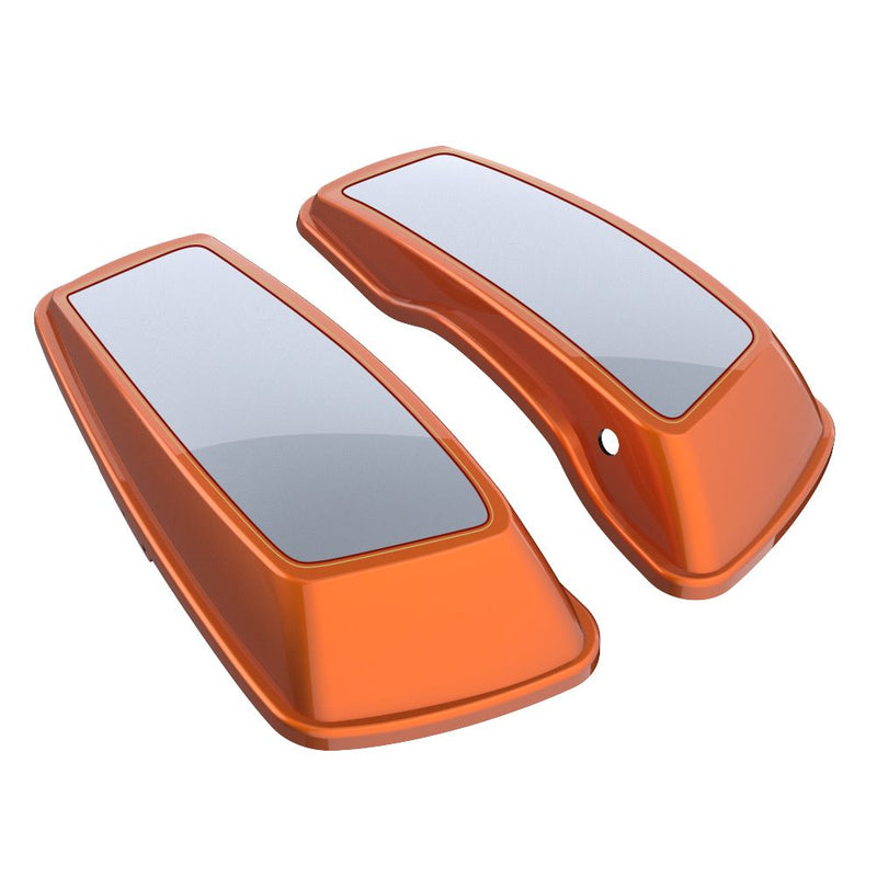 Advanblack Custom Two Tone Standard Normal Saddlebag Lids for 2014-2023 Harley Davidson Touring