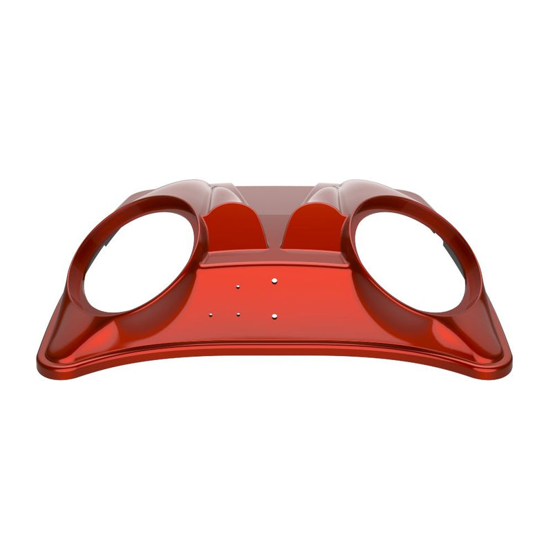 Advanblack Dual 8'' Speaker Lids for Advanblack / OEM Harley Rushmore Razor, Chopped & King Rear Tour Trunk Pack