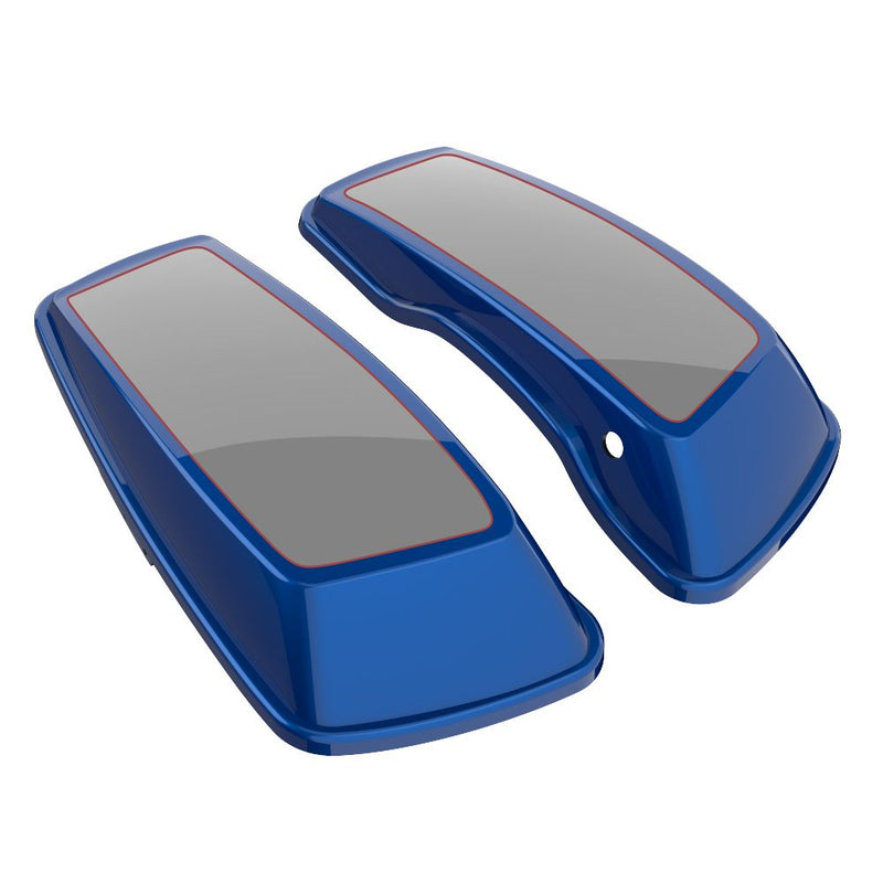 Advanblack Custom Two Tone Standard Normal Saddlebag Lids for 2014-2023 Harley Davidson Touring