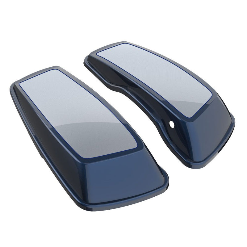 Advanblack Custom Two Tone Standard Normal Saddlebag Lids for 2014-2023 Harley Davidson Touring