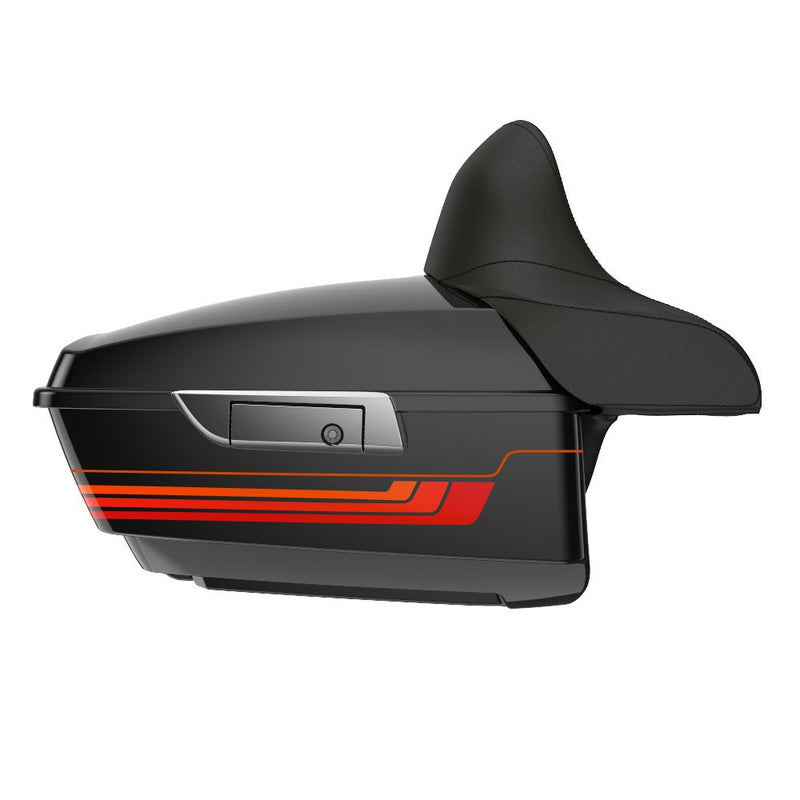 Advanblack King Rear Tour Trunk Pack For  '97-'26 Harley Touring / Softail