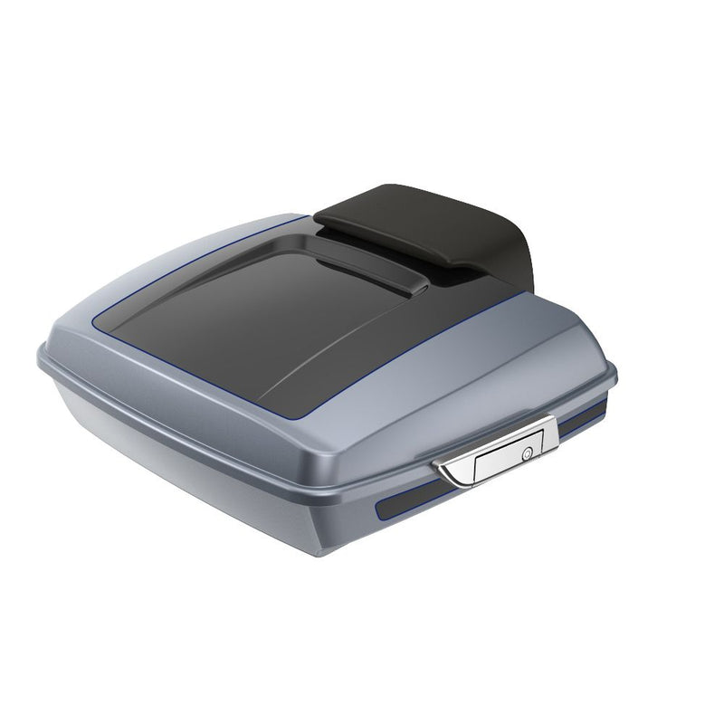 Advanblack Custom Two Tone Razor Rear Tour Trunk Pack For '97-'26 Harley Touring
