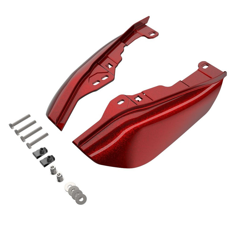 Advanblack Mid-Frame Air Deflectors heat shield For '09Up Harley Davidson Touring