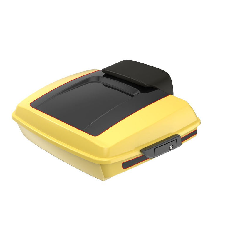 Advanblack Custom Two Tone Razor Rear Tour Trunk Pack For '97-'26 Harley Touring