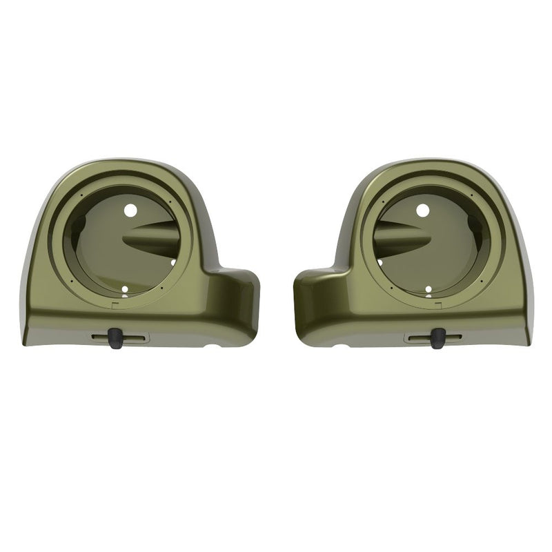 Advanblack Lower Vented Fairings 6.5' Speaker Pods  fit 2014-2023 Harley Davidson Touring