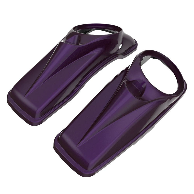 Advanblack 8'' Saddlebag Speaker Lids Cover for 2014-2023 Harley Davidson Touring