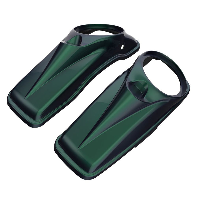 Advanblack 8'' Saddlebag Speaker Lids Cover for 2014-2023 Harley Davidson Touring