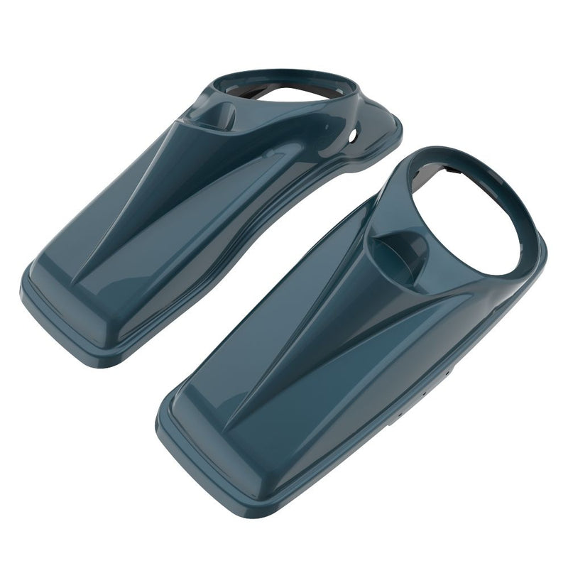 Advanblack 8'' Saddlebag Speaker Lids Cover for 2014-2023 Harley Davidson Touring