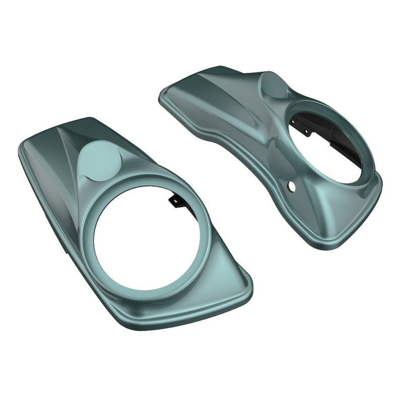 Advanblack 8'' Saddlebag Speaker Lids Cover for 2014-2023 Harley Davidson Touring