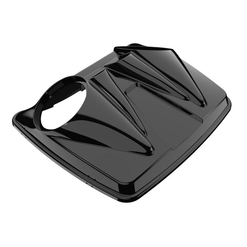 Advanblack Dual 8'' Speaker Lids for Advanblack / OEM Harley Rushmore Razor, Chopped & King Rear Tour Trunk Pack