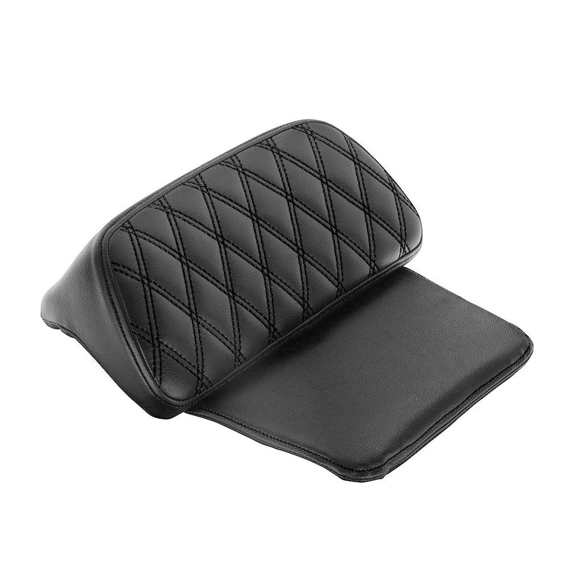 Advanblack Diamond Pattern Stitching Backrest Pad For Rushmore Razor Chopped Rear Tour Trunk Pack