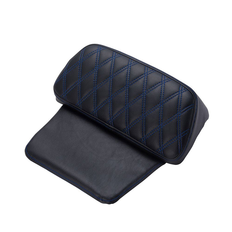 Advanblack Diamond Pattern Stitching Backrest Pad For Rushmore Razor Chopped Rear Tour Trunk Pack