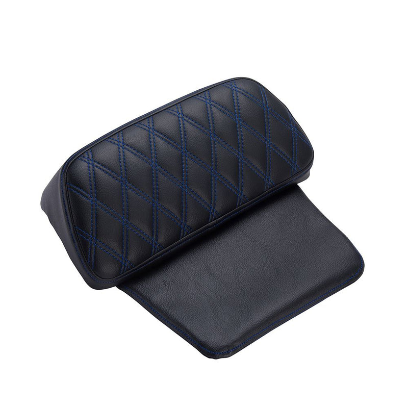 Advanblack Diamond Pattern Stitching Backrest Pad For Rushmore Razor Chopped Rear Tour Trunk Pack