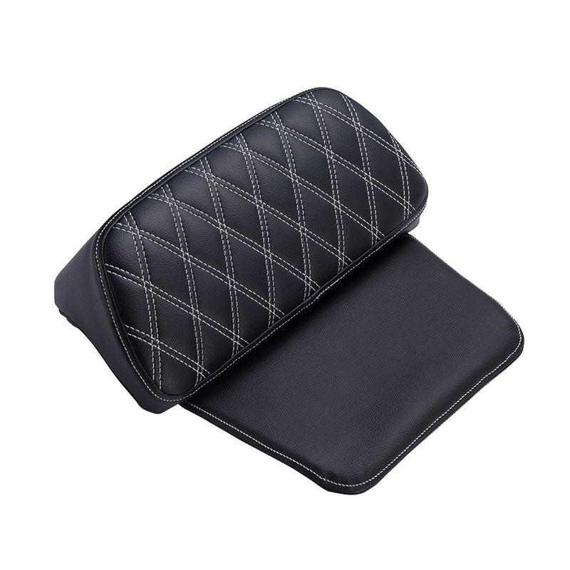 Advanblack Diamond Pattern Stitching Backrest Pad For Rushmore Razor Chopped Rear Tour Trunk Pack
