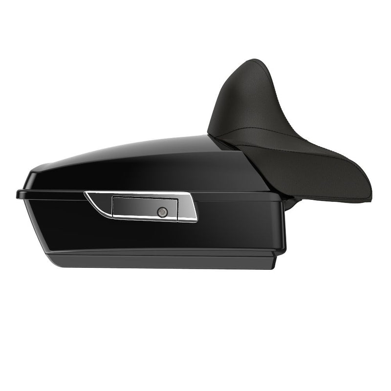 Advanblack Wrap Around Backrest Pad for Razor & Chopped Rear Tour Trunk Pack 2014-later Harley Touring