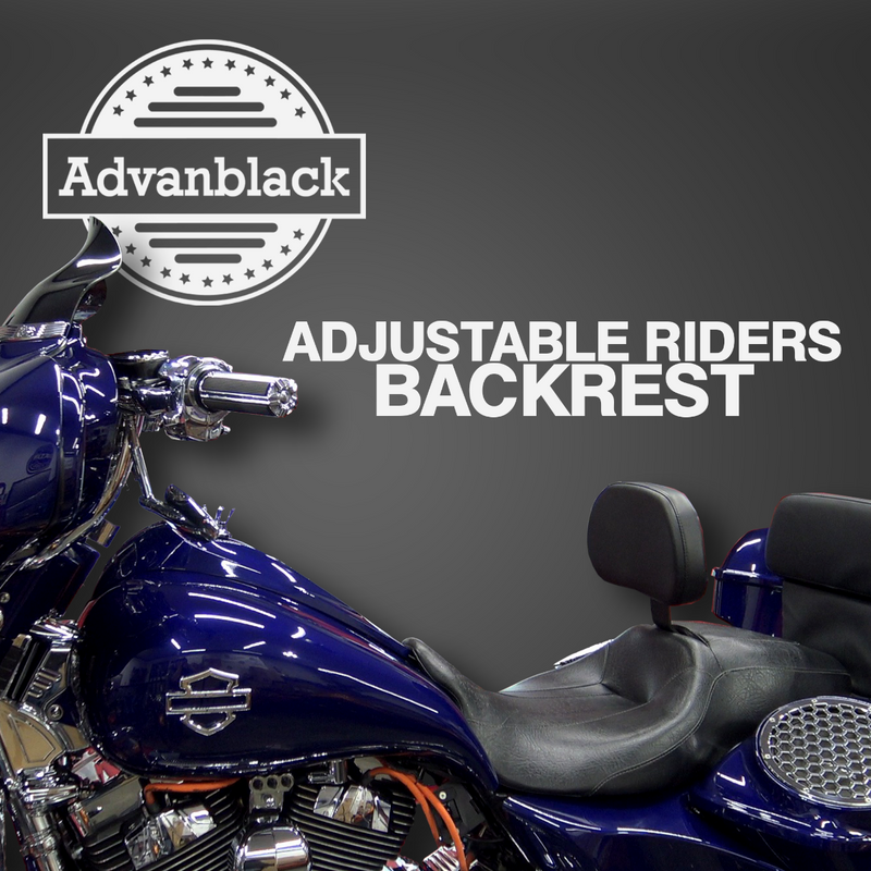 Advanblack Adjustable Riders Backrest with Mounting Kit