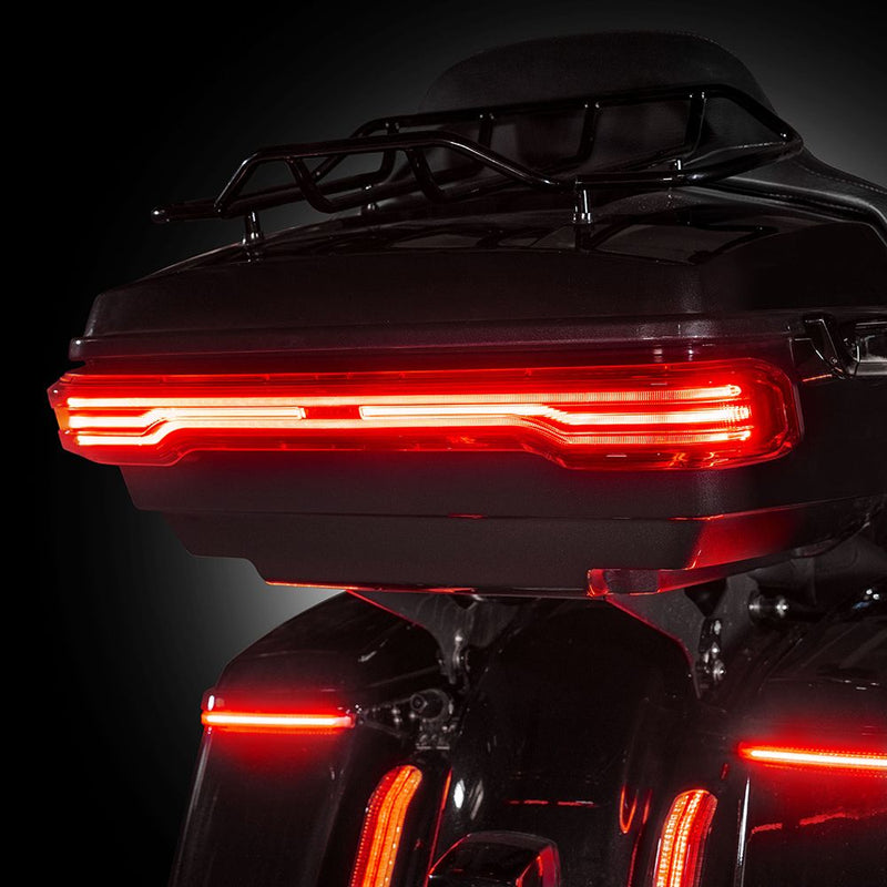 Advanblack 'Reaper'' Red Rear Tour Trunk Pack LED Running/Brake/Turn Signals Light