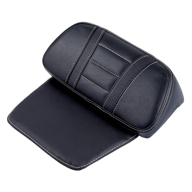 Advanblack Beige Stitching '14 CVO ROAD KING STYLING  Chopped Backrest Pad For Chopped & Razor Rear Tour Trunk Pack