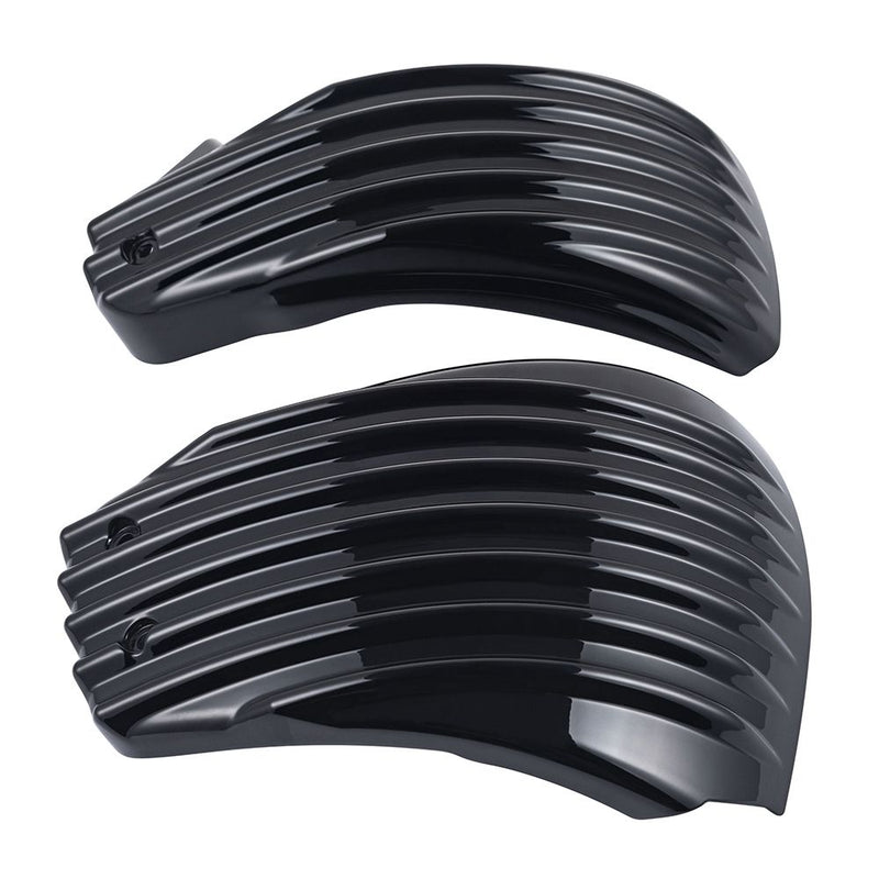 Advanblack Color Matched Ribbed Side Battery Cover for '18-'24 Harley softail