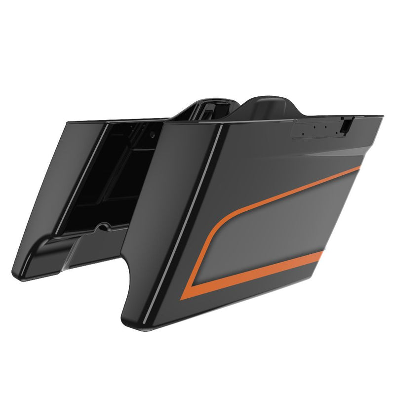 Advanblack APEX 4.5" Stretched Extended Saddlebags for 2014+ Harley Davidson Touring
