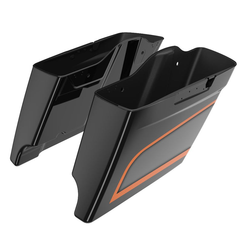 Advanblack APEX 4.5" Stretched Extended Saddlebags for 2014+ Harley Davidson Touring