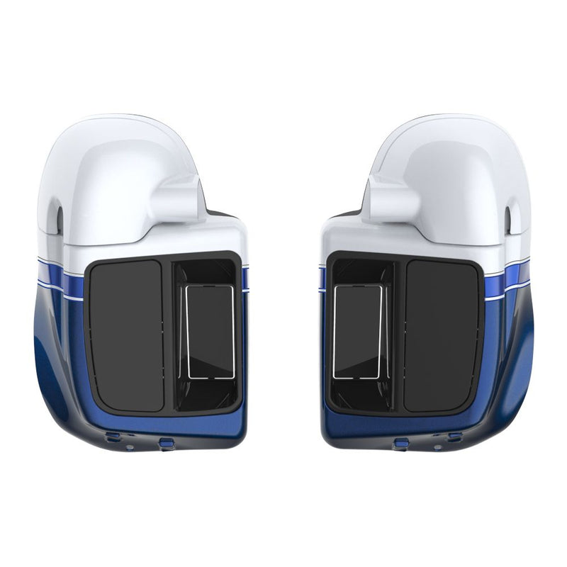 Advanblack Custom Two Tone Rushmore Lower Vented Fairings for 2014-2023 Harley Touring