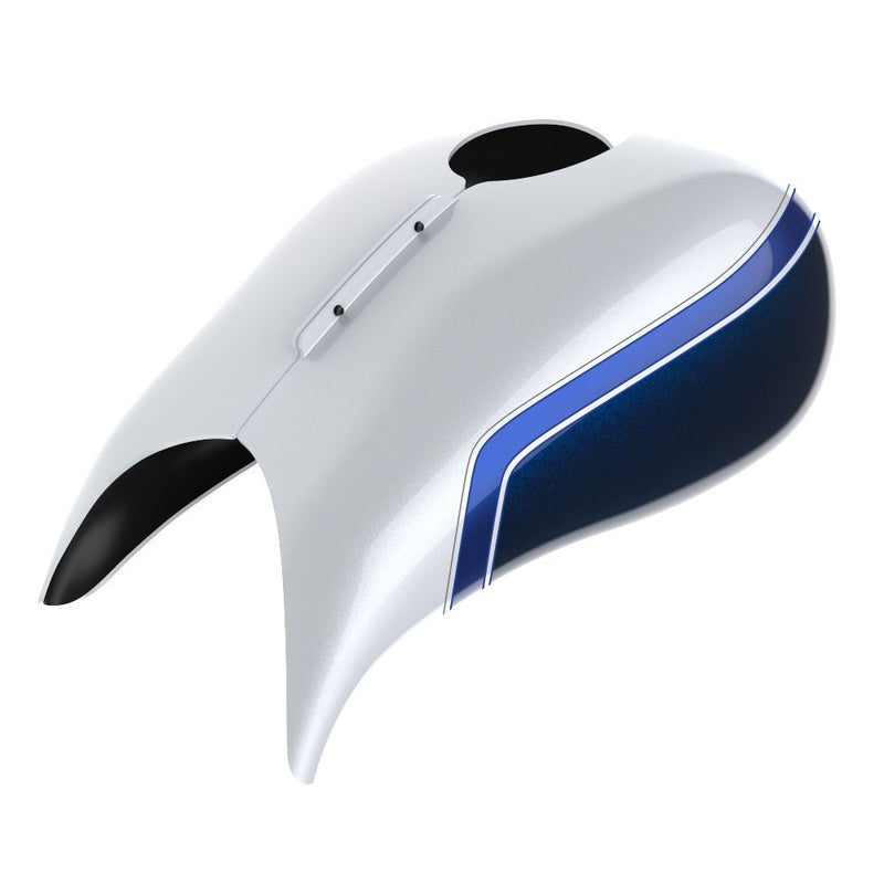 Advanblack Custom Two Tone Stretched Tank Cover for Harley '09-'23 Street Glide & Road Glide & Road King