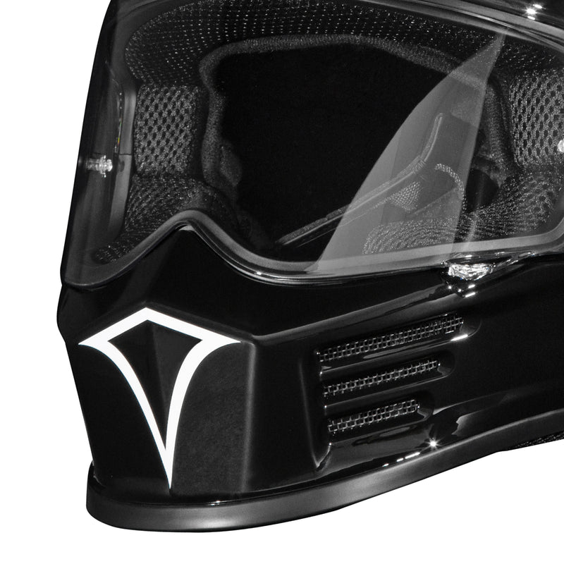 Simpson Speed Bandit helmet - 12 O'Clock Black side view