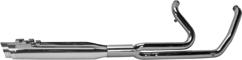 TBR Comp S 2in1 W/Ghost  Chrome W/Pol Slash End Cap - '17-'24 TOURING