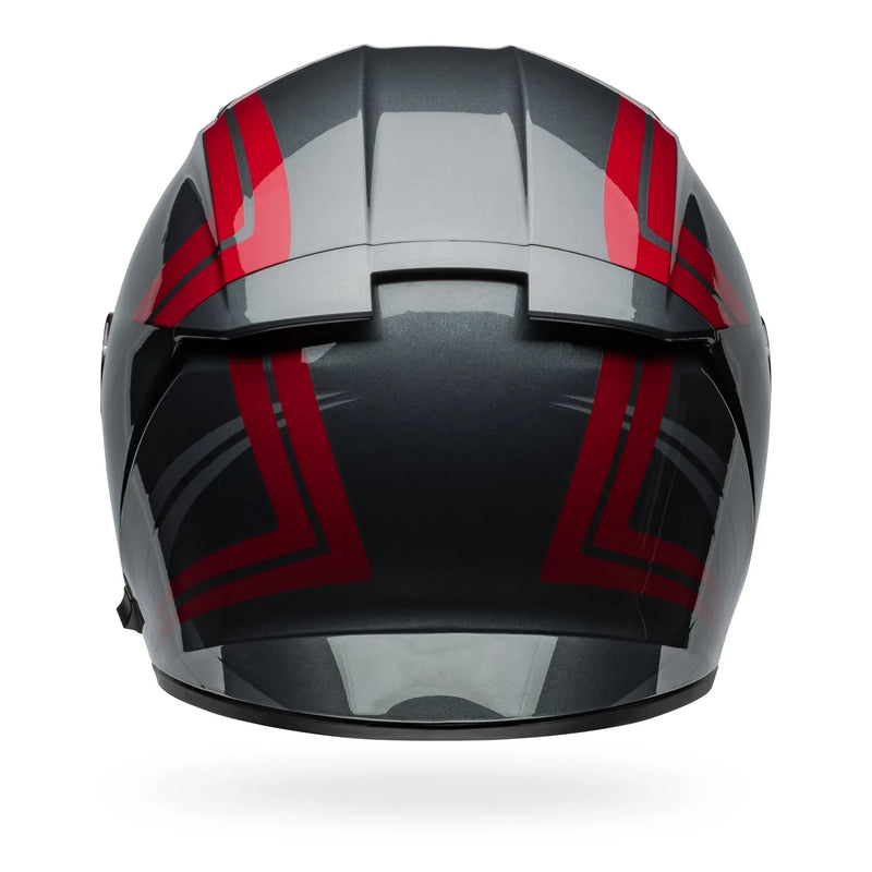 BELL Lithium Jetstream Full Face Helmet - Jetstream Gloss Gray/Candy Red