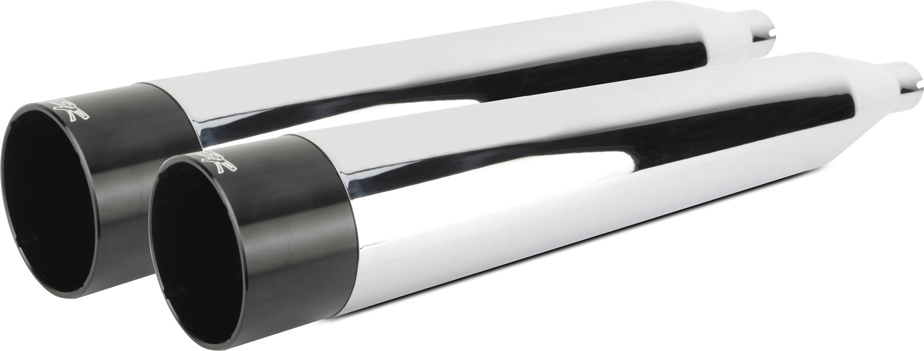 TBR Comp S Slip On Tc Chrome W/Blk Aluminum End Cap - '95-'16 TOURING