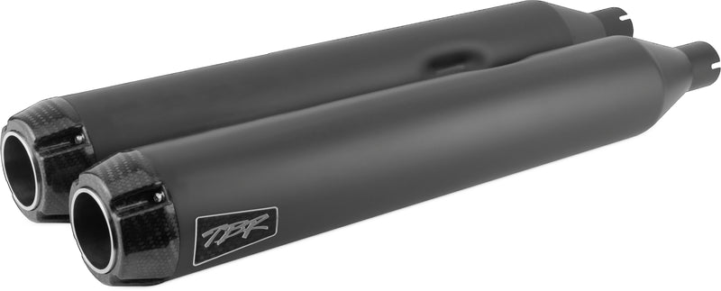 TBR Comp S Slip On Black W/Carbon End Cap - '17-'24 TOURING