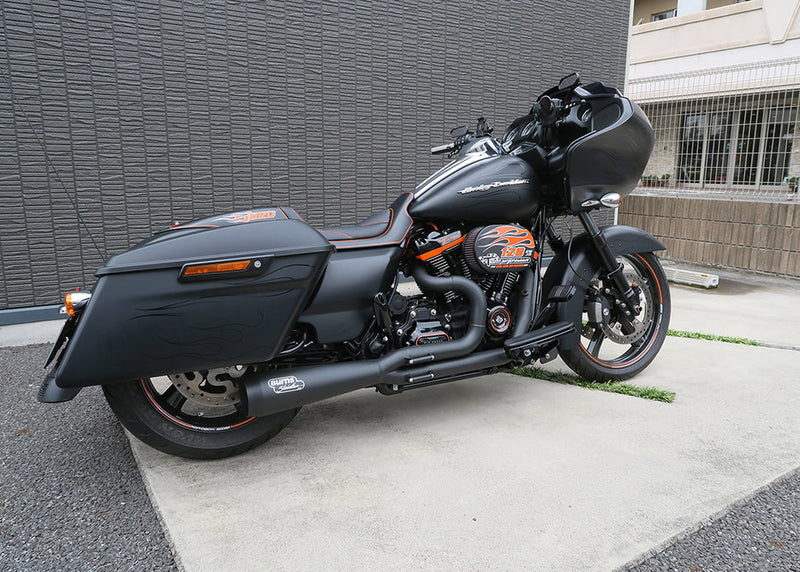 Burns Stainless NhB Exhaust for M8 Baggers