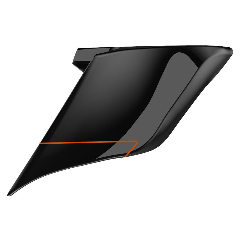 Advanblack Custom Two Tone ABS Stretched Side Cover Panel for 2014-2023 Harley Davidson Touring