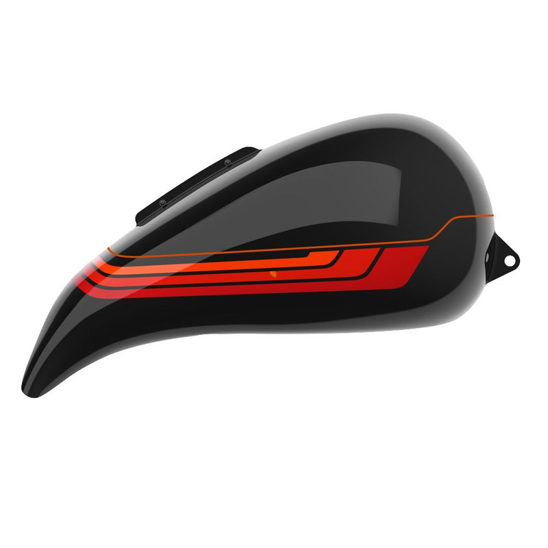 Advanblack Custom Two Tone Stretched Tank Cover for Harley '09-'23 Street Glide & Road Glide & Road King