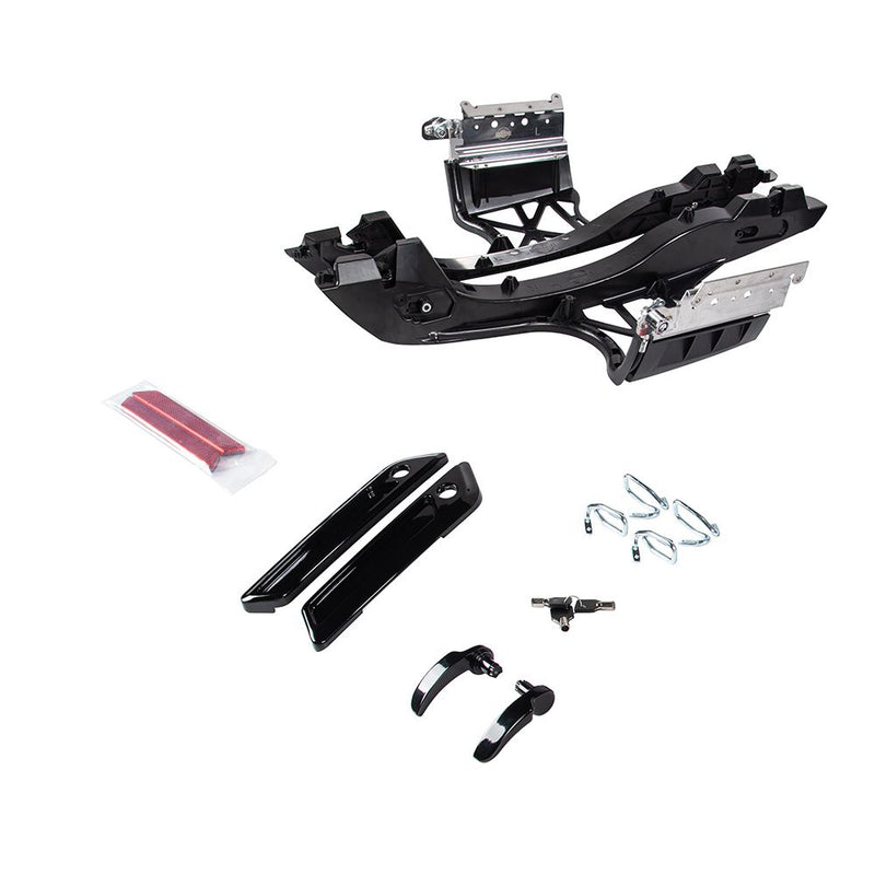Advanblack One Touch Saddlebag Mounting Latch Hardware For 2014-2023 Harley Touring Models