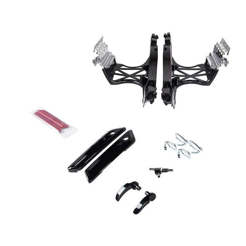Advanblack One Touch Saddlebag Mounting Latch Hardware For 2014-2023 Harley Touring Models