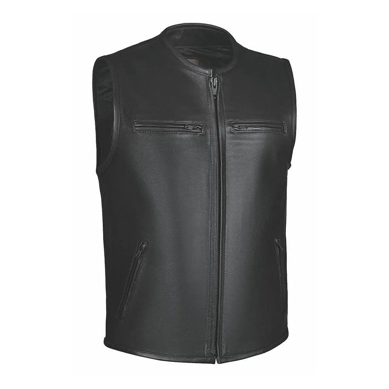 Blackout- Mens Ultra Leather Vest