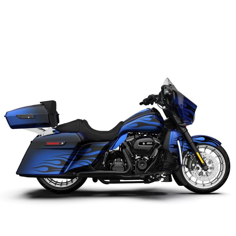 Advanblack Pyro Flame Pattern FULL BODY COLOR SWAP BUNDLE FOR HARLEY DAVIDSON 2014+ STREET GLIDE/ELECTRA STREET GLIDE/ULTRA CLASSIC