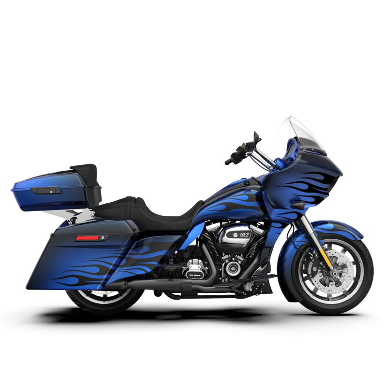 Advanblack Pyro Flame Pattern FULL BODY COLOR SWAP BUNDLE FOR HARLEY DAVIDSON 2015+  Road Glide
