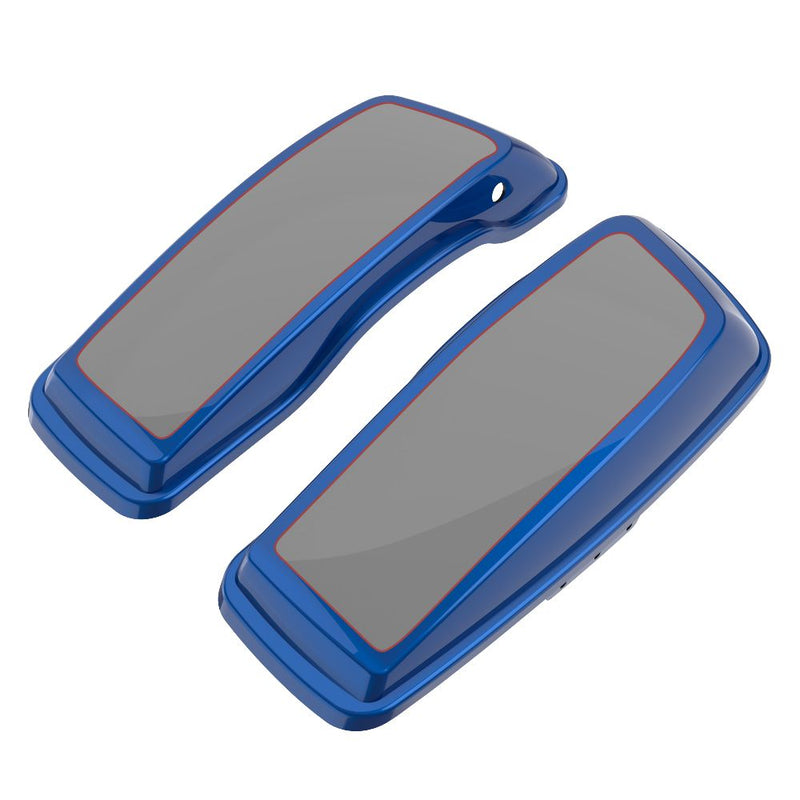 Advanblack Custom Two Tone Standard Normal Saddlebag Lids for 2014-2023 Harley Davidson Touring