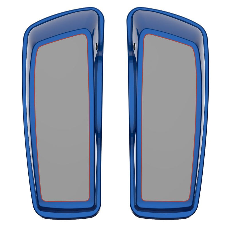 Advanblack Custom Two Tone Standard Normal Saddlebag Lids for 2014-2023 Harley Davidson Touring
