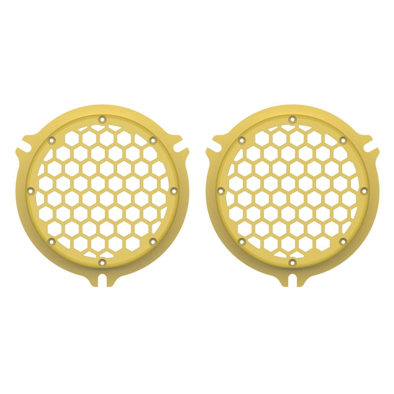Advanblack HEX Speaker Grills Color Matched For 2014+ Electric Glide / Street Glide Inner Fairing