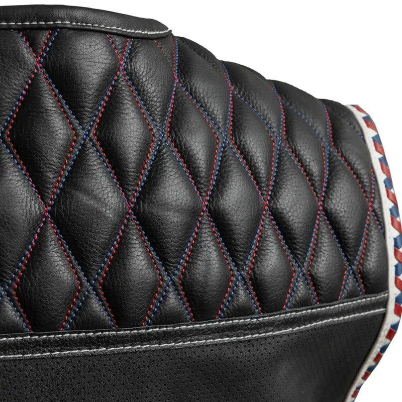 Captain Perforated Men's Motorcycle Leather Vest